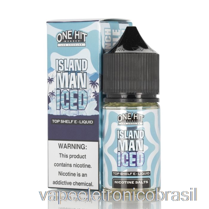 Vape Recarregável Island Man Iced - One Hit Wonder Salts - 30ml 50mg